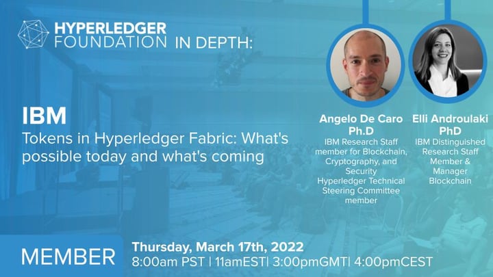 Hyperledger in-Depth: Tokens in Hyperledger Fabric: What’s possible today and what’s coming