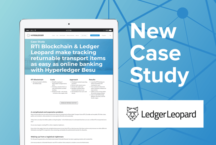 Ledger Leopard Uses Hyperledger Besu to Power a Scale-Up’s New Digital Approach to RTI Tracking