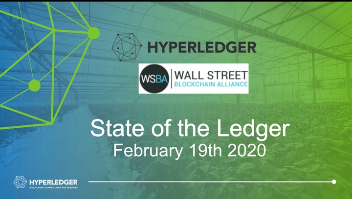 Hyperledger & Wall Street Blockchain Alliance Joint Webinar: State of the Ledger