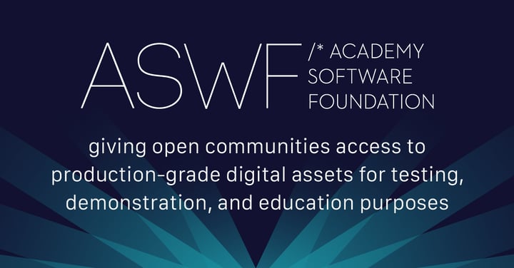 Academy Software Foundation giving open communities access to production-grade digital assets for testing, demonstration, and education purposes