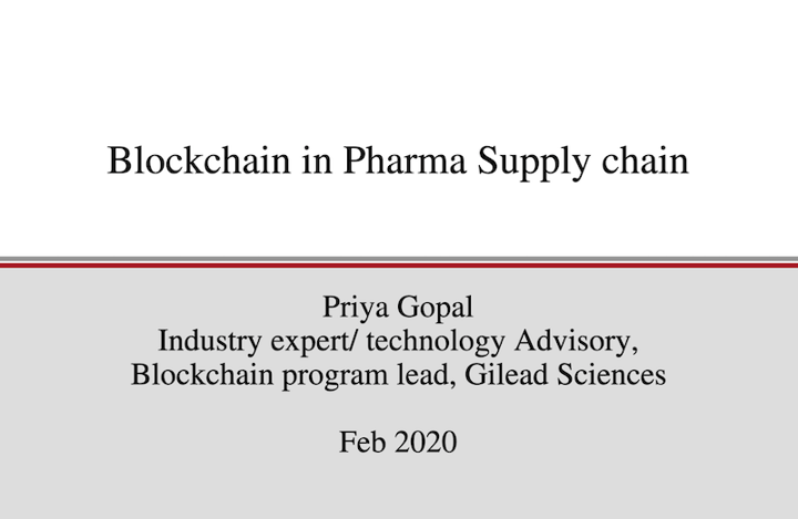 Blockchain in the Pharmaceutical industry
